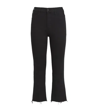 Mother The Lil' Hustler Flared Ankle Jeans In Black