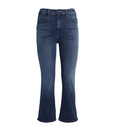 Mother The Hustler Ankle Jeans In Blue Cotton
