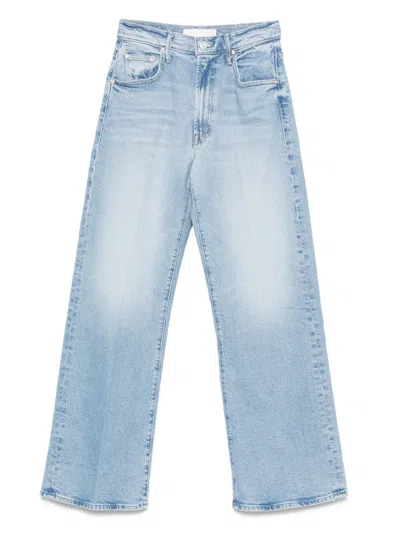 Mother The Lil Lasso Sneak Jeans In Blue