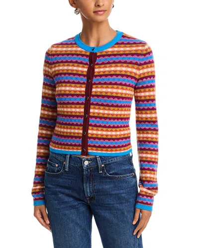 Mother The Lil Merino Wool Cardigan In Multi