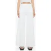 Mother The Lil Patch Pocket Undercover Sneak Wide Leg Jeans In White