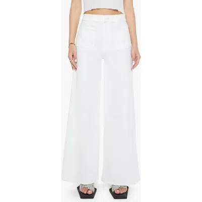 MOTHER MOTHER THE LIL PATCH POCKET UNDERCOVER SNEAK WIDE LEG JEANS