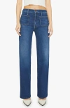 Mother The Ditcher Roller Sneak Jeans In Made For Walking