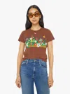 Mother The Lil Sinful Meadow T-shirt In Brown