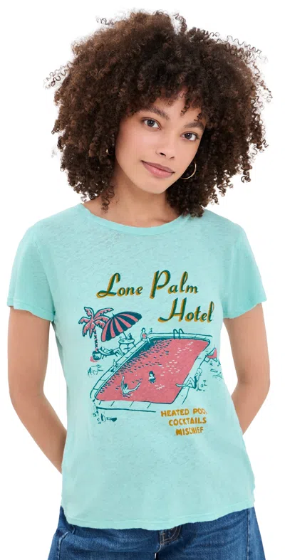Mother The Lil Sinful Tee Lone Palm In Blue