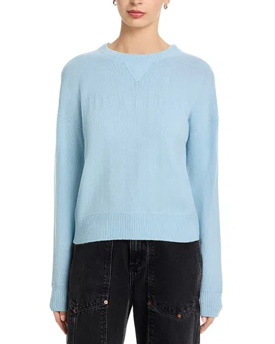Mother The Logo Jumper Light Shirt In Blue