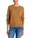Mother The Logo Cashmere Jumper In Brown