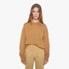 Mother The Logo Jumper Camel Shirt In Brown