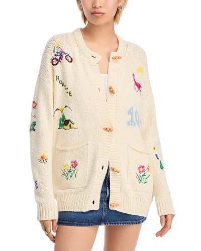 Mother The Long Drop Cardigan In Neutral