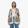 MOTHER THE LONG DROP CARDIGAN THE GOOD AND THE BAD SWEATER IN BROWN - SIZE X-LARGE