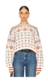 Mother The Long Drop Pullover In Multi