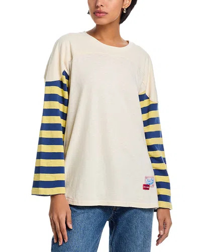 Mother The Long Sleeve Catch Tee In White