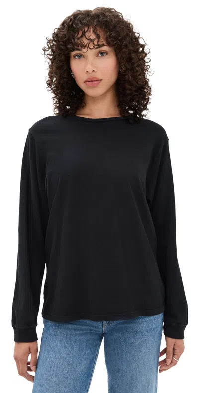 MOTHER THE LONG SLEEVE ROWDY BLACK