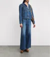 Mother Loop De Loop Rags To Riches Denim Jacket In Medium Blue In Blue