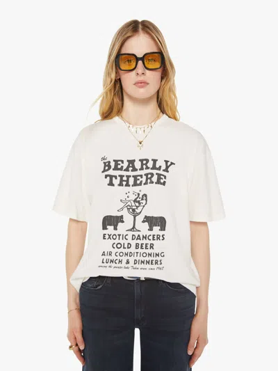 Mother The Lowdown Bearly There T-shirt In Black - Size X-large In White