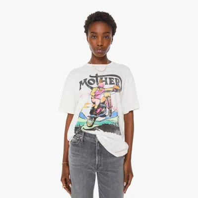 Mother The Lowdown Bike Man T-shirt In White