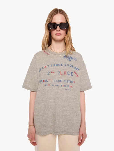Mother The Lowdown Canoe Cook Off T-shirt In Gray