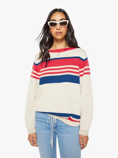 Mother The L/s Skipper Ivory Multi Stripe Shirt