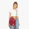 MOTHER THE LUCKY CHARMS MINI BACKPACK MAROON SKIRT IN BLACK