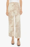 Mother The Major Zip Ankle Flared Pants In Spot On