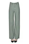 Mother The Major Sneak Fray Trousers In Green