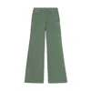 Mother The Major Sneak Roller High Rise Wide Leg Jeans In Roger That In Roger That
