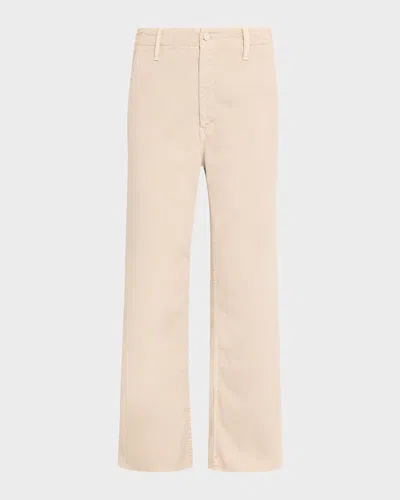 Mother The Major Zip Ankle Jeans In Neutral