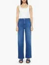 Mother Womens The Kick It High-rise Straight-leg Denim-blend Jeans Fan Favorite In Multi