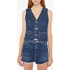 Mother The Masked Rider Denim Vest In Did You Bring Me Anything