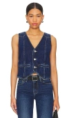 Mother The Masked Rider Denim Vest In Did You Bring Me Anything?