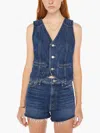 Mother The Masked Rider Denim Vest In Multi