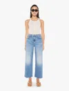 Mother The Tripper Flood Fray Jeans In Blue