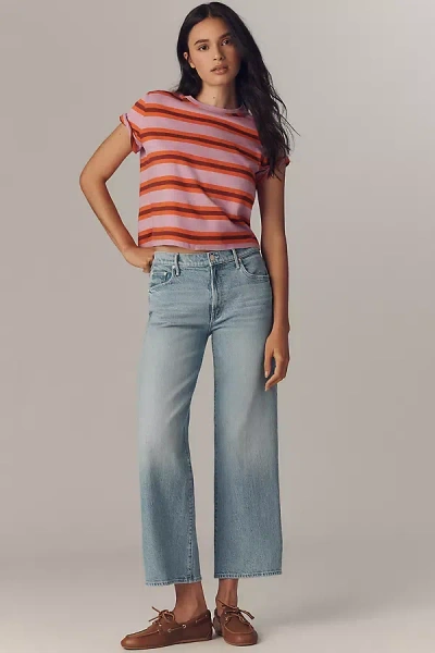 Mother The Maven Ankle Mid-rise Straight-leg Jeans In Blue