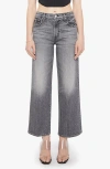 Mother The Mid Rise Maven Ankle Magpie Jeans In Gray