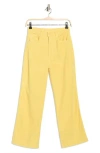 Mother The Maven Ankle Straight Leg Jeans In Yellow