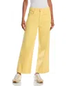 Mother Maven Wide Hem Ankle Pants In Chalk It Up Sunshine In Chalk It Up