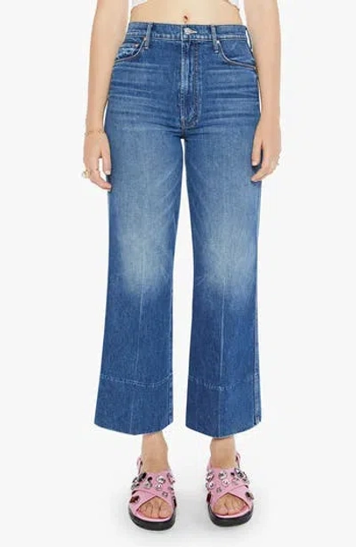 MOTHER MOTHER THE MAVEN HIGH WAIST ANKLE WIDE LEG JEANS