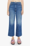 Mother The Maven Wide Hem Ankle Rags To Riches Jeans In Rags To Riches