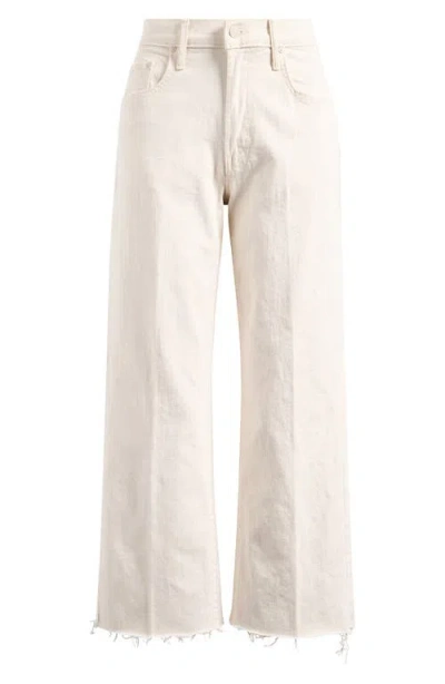 Mother The Maven Mid Rise Fray Hem Ankle Jeans In Act Natural