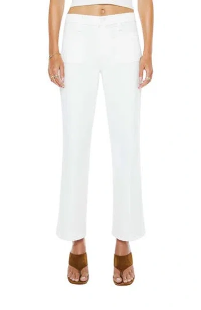Mother The Maven Patch Pocket Ankle Straight Leg Jeans In Totally Innocent