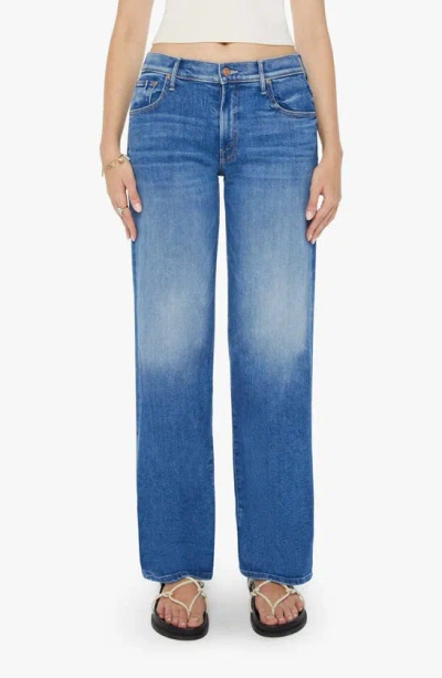 Mother The Maven Sneak High Waist Wide Leg Jeans In Different Strokes