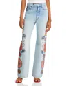 Mother The Maven Sneak Side To Side Wide Leg Jean In Side To Side
