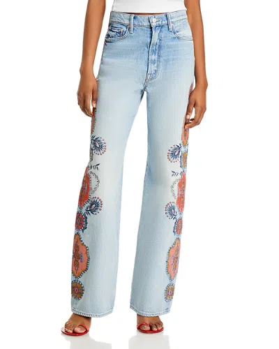 MOTHER THE MAVEN SNEAK JEANS IN SIDE TO SIDE