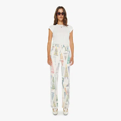 Mother The Maven Sneak Pep Rally Pants In White