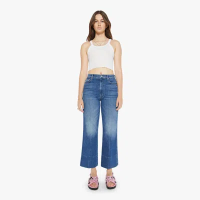 Mother The Maven Wide Hem Ankle Rags To Riches Jeans In Multi