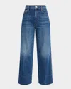 Mother The Maven Wide Hem Ankle Rags To Riches Jeans In Rags To Riches
