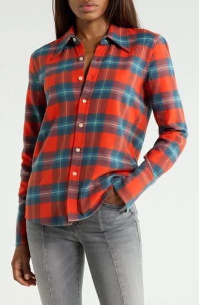 Mother The Mayday Button-up Shirt In Checked In