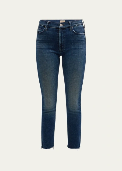 Mother The Mid-rise Dazzler Ankle Fray Jeans In Cest La Vie Vie