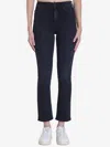 Mother ‘the Tomcat' High Rise Straight Leg Ankle Denim Jeans