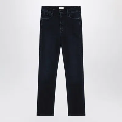 Mother The Mid Rise Dazzler Ankle Jeans In Dark Blue